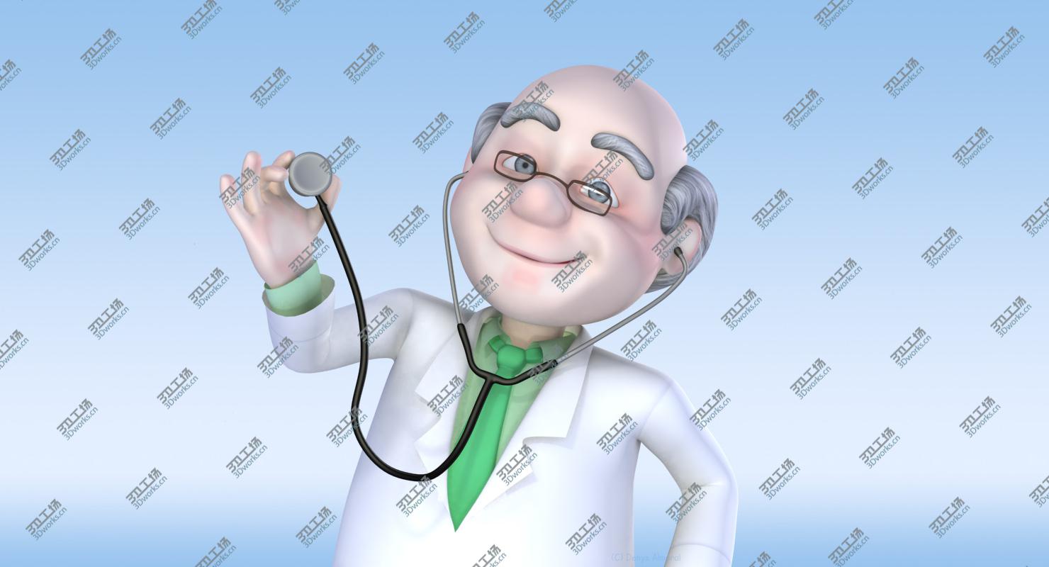 images/goods_img/20210319/Rigged Cartoon Old Man Doctor/3.jpg